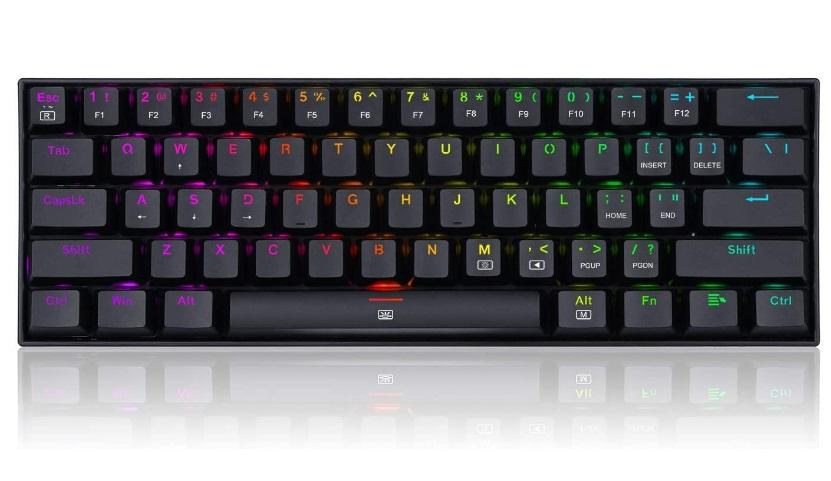 Redragon K630 Dragon Born 60% Wired RGB Gaming Keyboard, 61 Keys Compact Mechanical Keyboard with Linear Red Switch, Pro Driver Support, Black Redragon K630 Dragon Born 60% Wired RGB Gaming Keyboard, 61 Keys Compact Mechanical Keyboard with Linear Red Switch, Pro Driver Support, Black